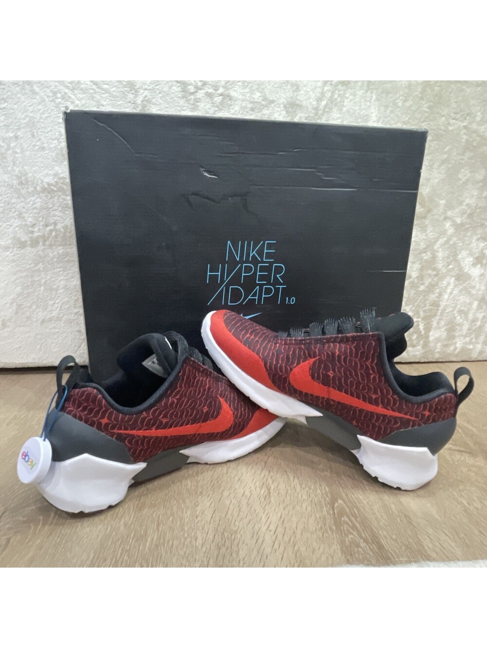 NIKE HyperAdapt 1.0 EARL Self Lacing Habanero Red AJ1232-600 Mens 6 / Womens 7.5